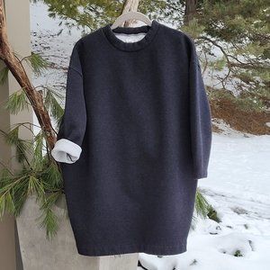 OAK+FORT sweatshirt/dress, S, dark gray